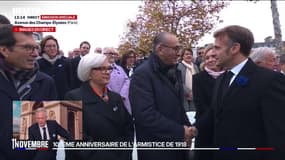 11-Novembre: Emmanuel Macron salue son gouvernement en marge des commémorations