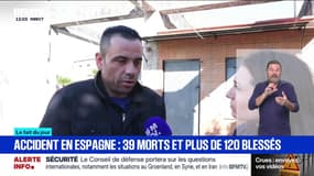 Collision entre deux trains en Espagne: un témoin venu en aide à des passagers raconte ce qu'il a vu