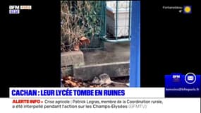 Cachan: leur lycée tombe en ruines