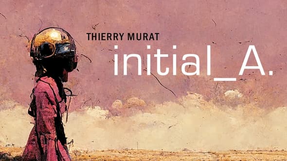 Couverture de "initial_A." de Thierry Murat, première BD française dessinée par l'intelligence artificielle, le 3 octobre 2023.