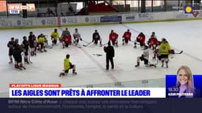 Hockey sur glace: match attendu pour les Aigles de Nice face aux champions en titre