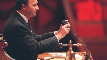 Laurent Fabius, alors président de l'Assemblée nationale, le 12 juin 1997