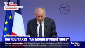 Droits de douane: "Cette reconquête de notre production et de notre souveraineté est la question première que nous avons à résoudre parce qu'elle dépend de notre sécurité", souligne François Bayrou