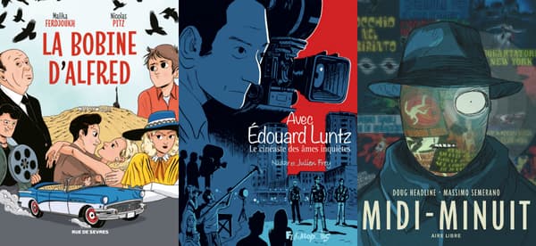 Couvertures de BD parlant de cinéma