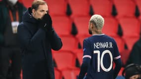 Thomas Tuchel et Neymar