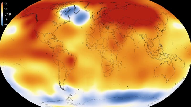 2015 a été l'année la plus chaude depuis 1880