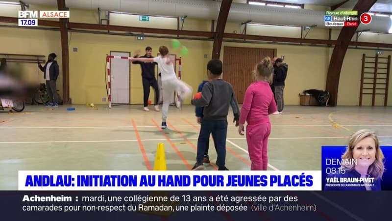 Andlau: initiation au handball pour des jeunes placés dans des structures d'accueil