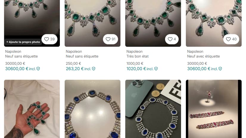 Plusieurs offres sont proposées pour un seul et même bijou sur Vinted.