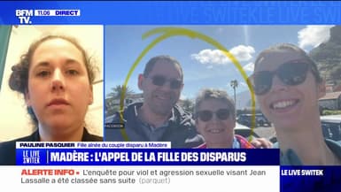 Couple de Français disparu à Madère: "Ils les attendaient, ces vacances, ça devait être un beau voyage" estime Pauline Pasquier, la fille aînée