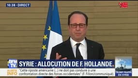 Frappes en Syrie: la "réponse" américaine "doit être poursuivie" estime Hollande