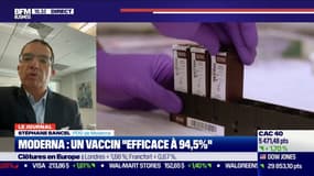 Stéphane Bancel (PDG de Moderna): "on a un vaccin qui semble avoir une très haute efficacité"