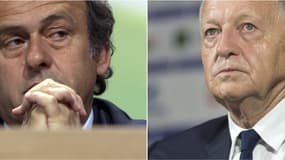 Jean-Michel Aulas et Michel Platini