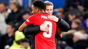 Anthony Martial avec Solskjaer
