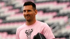 Lionel Messi avant le match Inter Miami-Toronto (4-0, 33e journée de MLS), le 20 septembre 2023