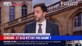 Motion de censure: d'après Jean-Philippe Tanguy (RN), il y aurait "entre trois et cinq" députés LR frondeurs