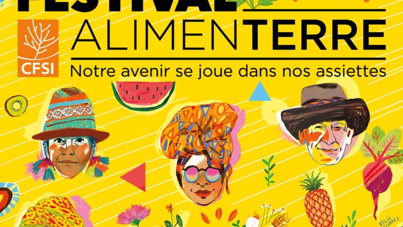 L'affiche de l'édition 2025 du festival Alimenterre, à La Rochelle (Charente-Maritime).
