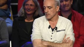 Philippe Poutou lors du débat présidentiel sur BFMTV-RMC.