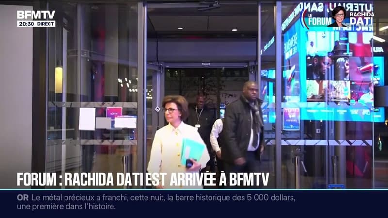 Rachida Dati est arrivée dans les locaux de BFMTV pour une émission face aux Français