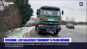 Essonne: les saleuses tournent à plein régime face à la neige