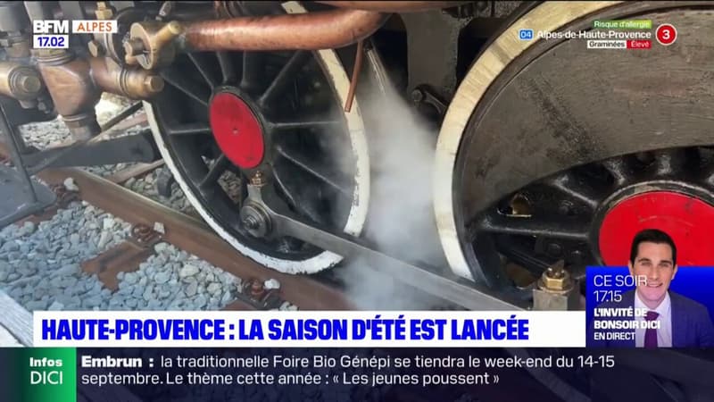 Regarder la vidéo Alpes-de-Haute-Provence: la saison estivale lancée à bord du train des pignes