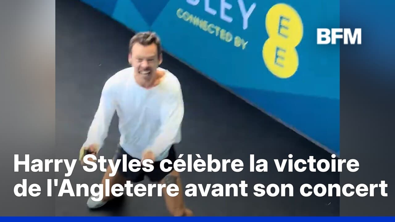 Mondial: Harry Styles célèbre la victoire de l'Angleterre juste avant le début de son concert