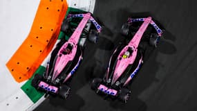 Les Alpine de Pierre Gasly et Esteban Ocon