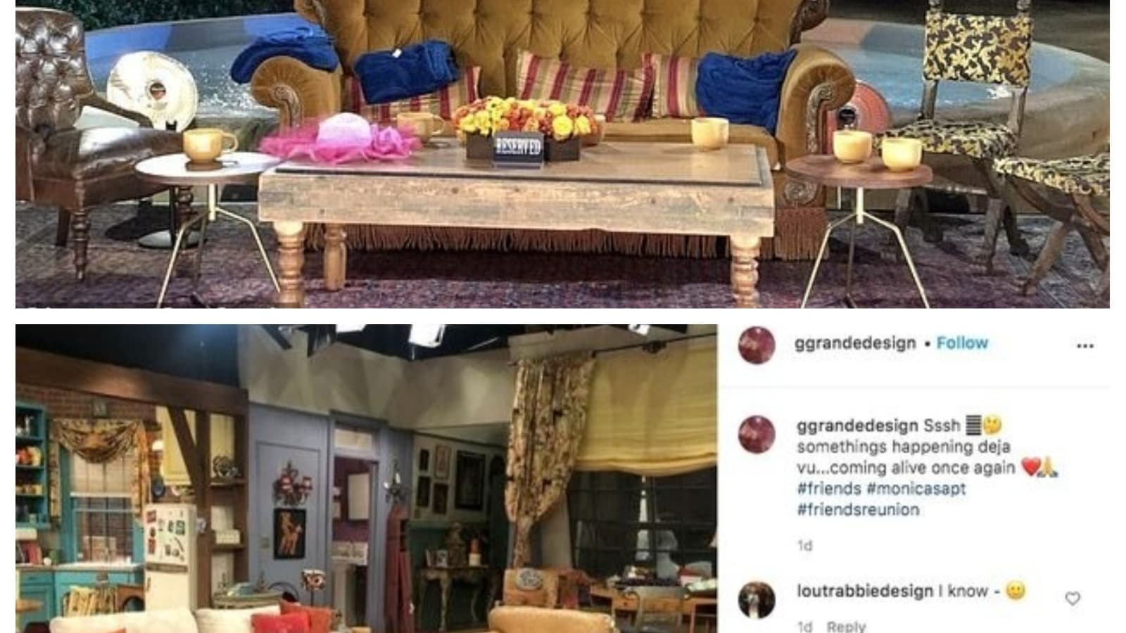 Le décor de l'épisode spécial "Friends"