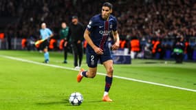 Achraf Hakimi avec le PSG face au Bayern, le 4 novembre 2025.