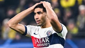 Achraf Hakimi lors de Dortmund-PSG, le 13 décembre 2023