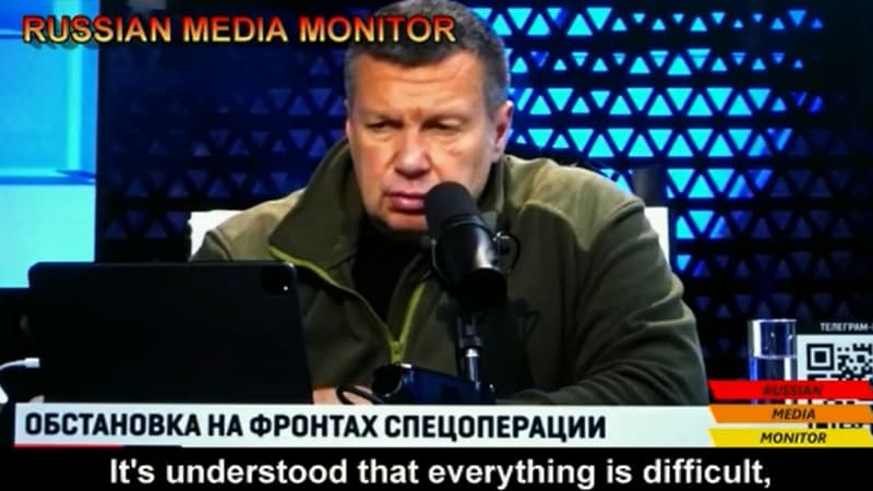 À la télévision russe, on commence à reconnaître des difficultés en Ukraine