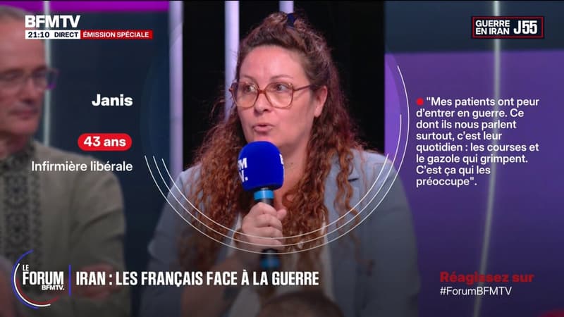 FORUM BFMTV - Conséquences de la guerre au Moyen-Orient: "C'est 100 euros de plus sur mon budget carburant par mois", dit Janis, infirmière