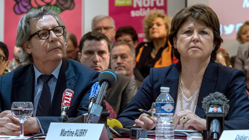 Gilles Pargneaux et Martin Aubry à Lille en mars dernier.