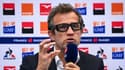 Le sélectionneur de l'équipe de France de rugby, Fabien Galthié, lors d'une conférence de presse, le 4 décembre 2020 à Marcoussis