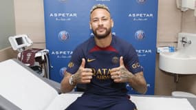 Neymar à la reprise du PSG le 10 juillet 2023