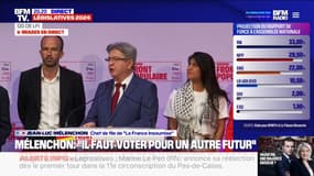 "Nous retirerons notre candidature": Jean-Luc Mélenchon annonce que les candidats NFP arrivés en 3e position se désisteront dans les circonscriptions où le RN est en tête