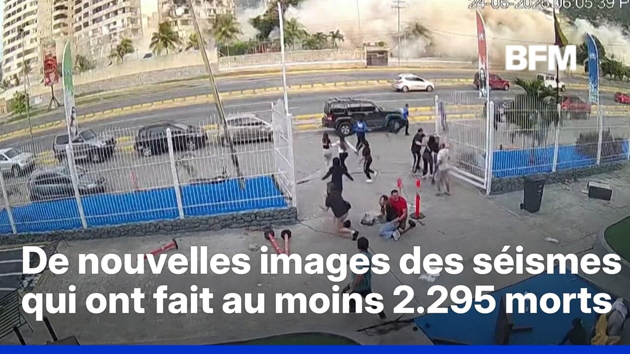 Venezuela: ces images montrent le moment où deux séismes ont frappé le pays