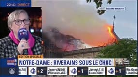 Incendie de Notre-Dame: "l'intervention a pris trop de temps" selon Paola Pellizzari, de l'association des commerçants de l'Ile-Saint-Louis