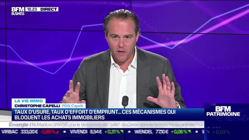 Christophe Capelli (Capelli) : Taux d'usure, taux d'effort d'emprunt ... ces mécanismes qui bloquent les achats immobiliers - 15/09