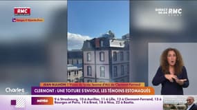 Clermont: une toiture s'envole, les témoins estomaqués