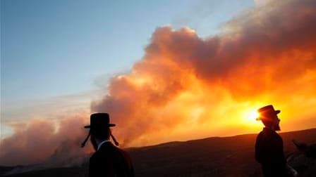 Un important incendie de forêt a fait au moins 40 morts et de nombreux blessés jeudi dans le massif du Carmel, près de Haïfa, dans le nord d'Israël. /Photo prise le 2 décembre 2010/REUTERS/Nir Elias