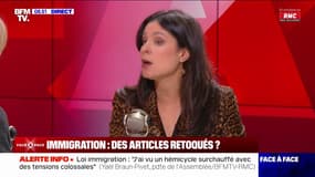 Loi immigration: "La majorité vit un moment plutôt douloureux", selon Yaël Braun-Pivet