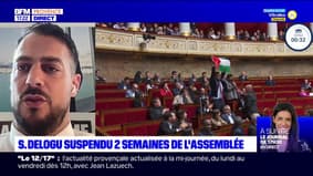Le député LFI Sébastien Delogu a brandi mardi un drapeau palestinien à l'Assemblée nationale et a reçu des sanctions
