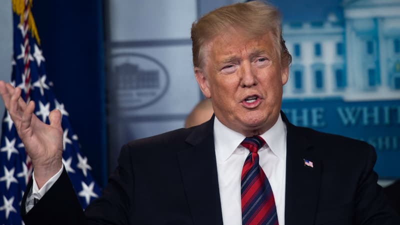 Donald Trump lors d'une conférence de presse à la Maison Blanche, le 3 janvier 2019