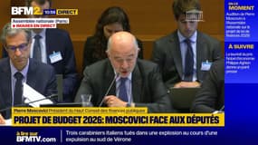 Projet de budget 2026 : "Il est indispensable que la France reprenne le contrôle de ses finances publiques", prévient Pierre Moscovici
