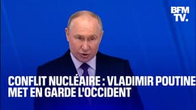 Vladimir Poutine met en garde l'Occident contre "un risque réel" de conflit nucléaire