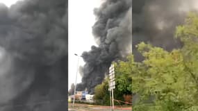 Un incendie à Villefranche-sur-Saône, le 14 octobre 2025.