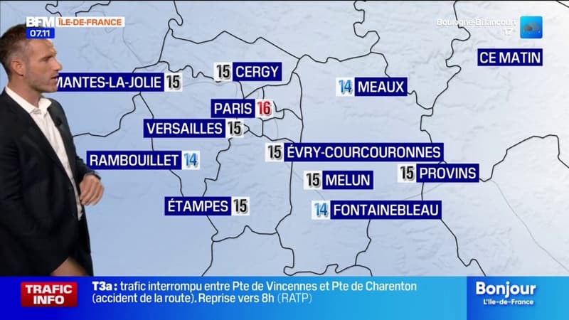 Météo Paris Ile-de-France: un temps pluvieux et une légère amélioration dans l'après-midi, jusqu'à 21°C à Paris (1/1)