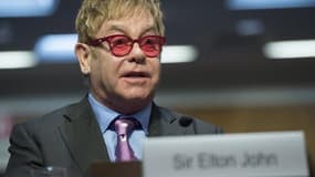 Le chanteur britannique Elton John à Washington le 6 mai 2015