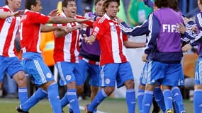 Vera, le buteur paraguayen exulte après son but