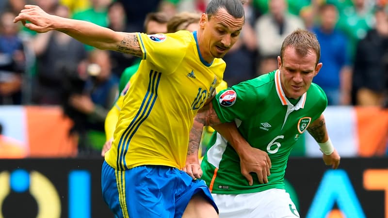 Zlatan Ibrahimovic a souffert face à l'Irlande